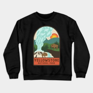 Yellowstone National Park Retro Crewneck Sweatshirt